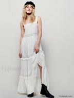 Cotton Strap Maxi Dress