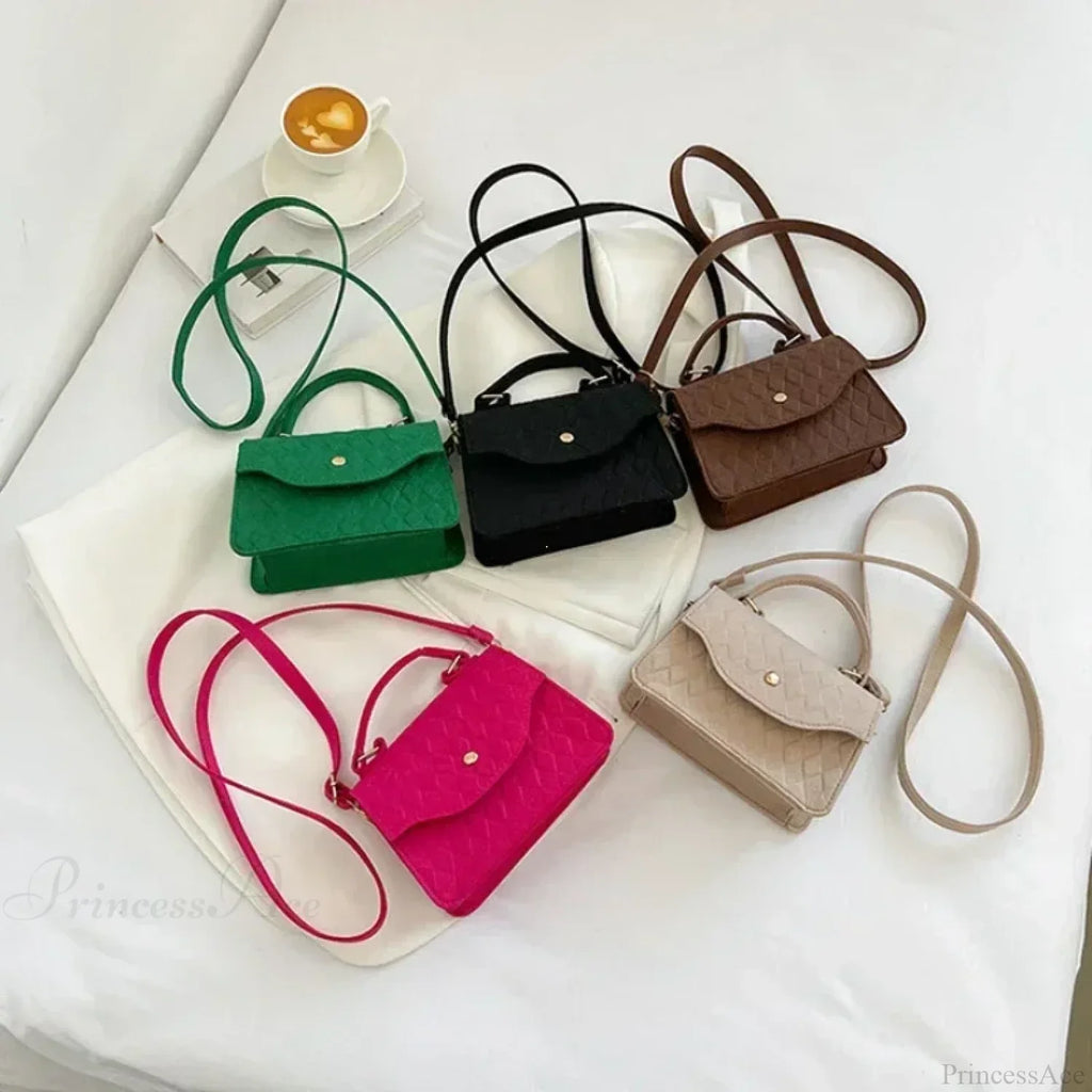 Blue Subaxillary Korean Fashion Shoulder Handbag