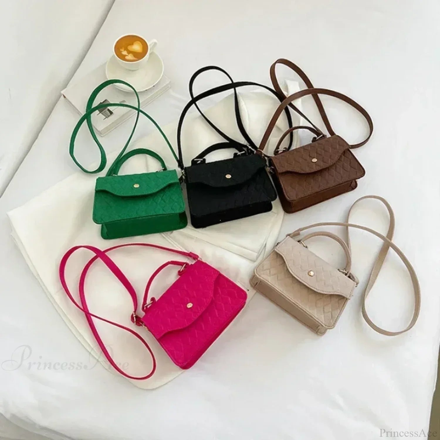 Blue Subaxillary Korean Fashion Shoulder Handbag
