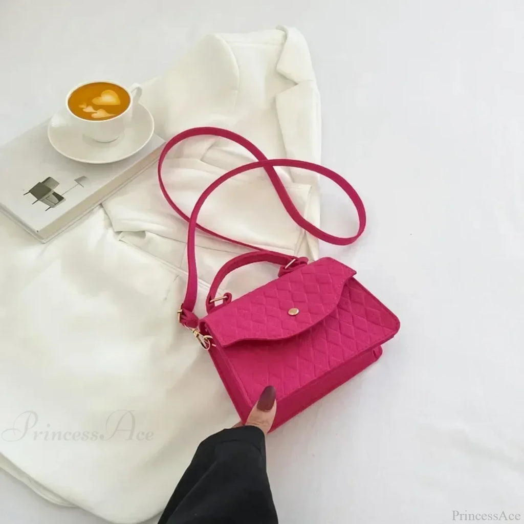 Blue Subaxillary Korean Fashion Shoulder Handbag