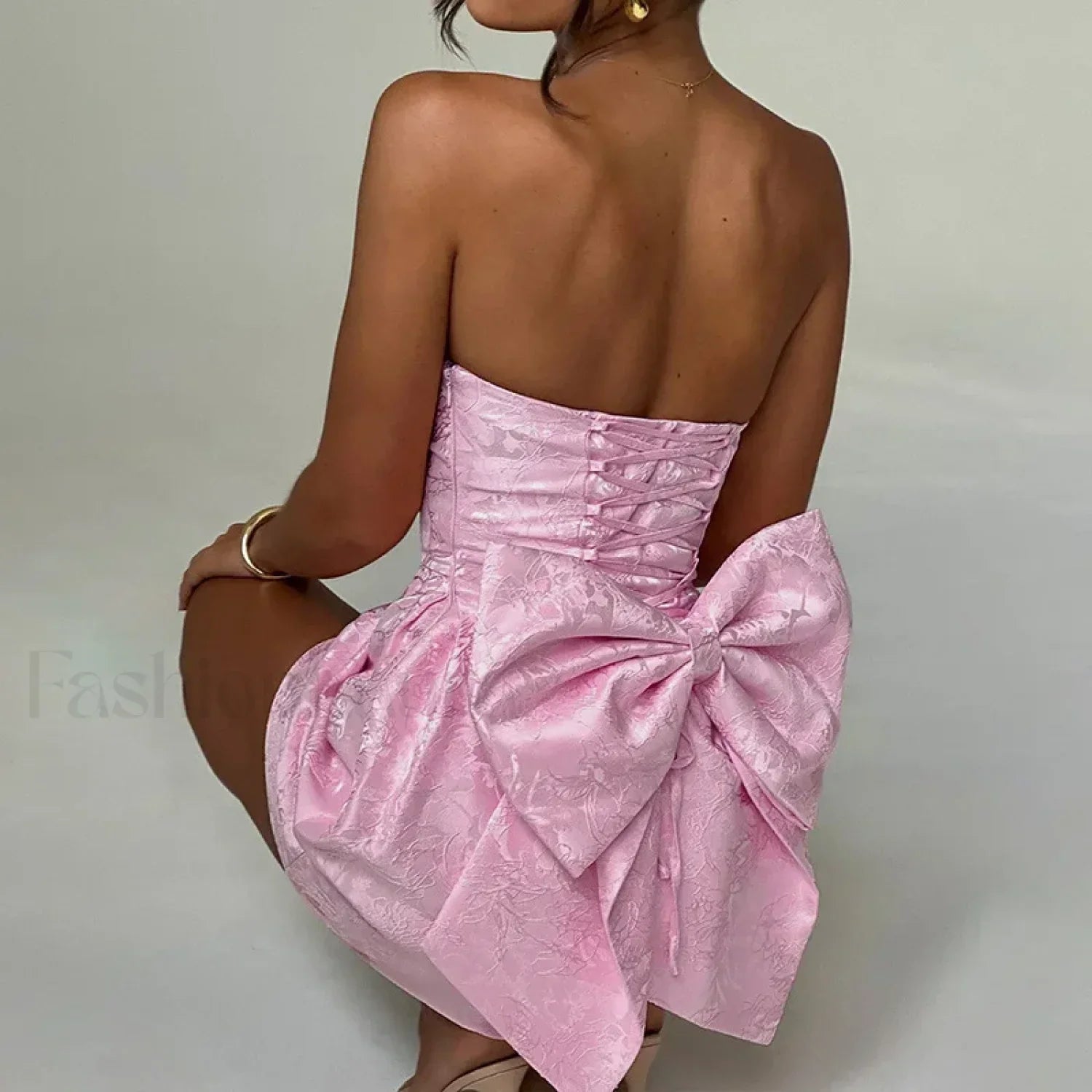 Bow Bandage Mini Dress