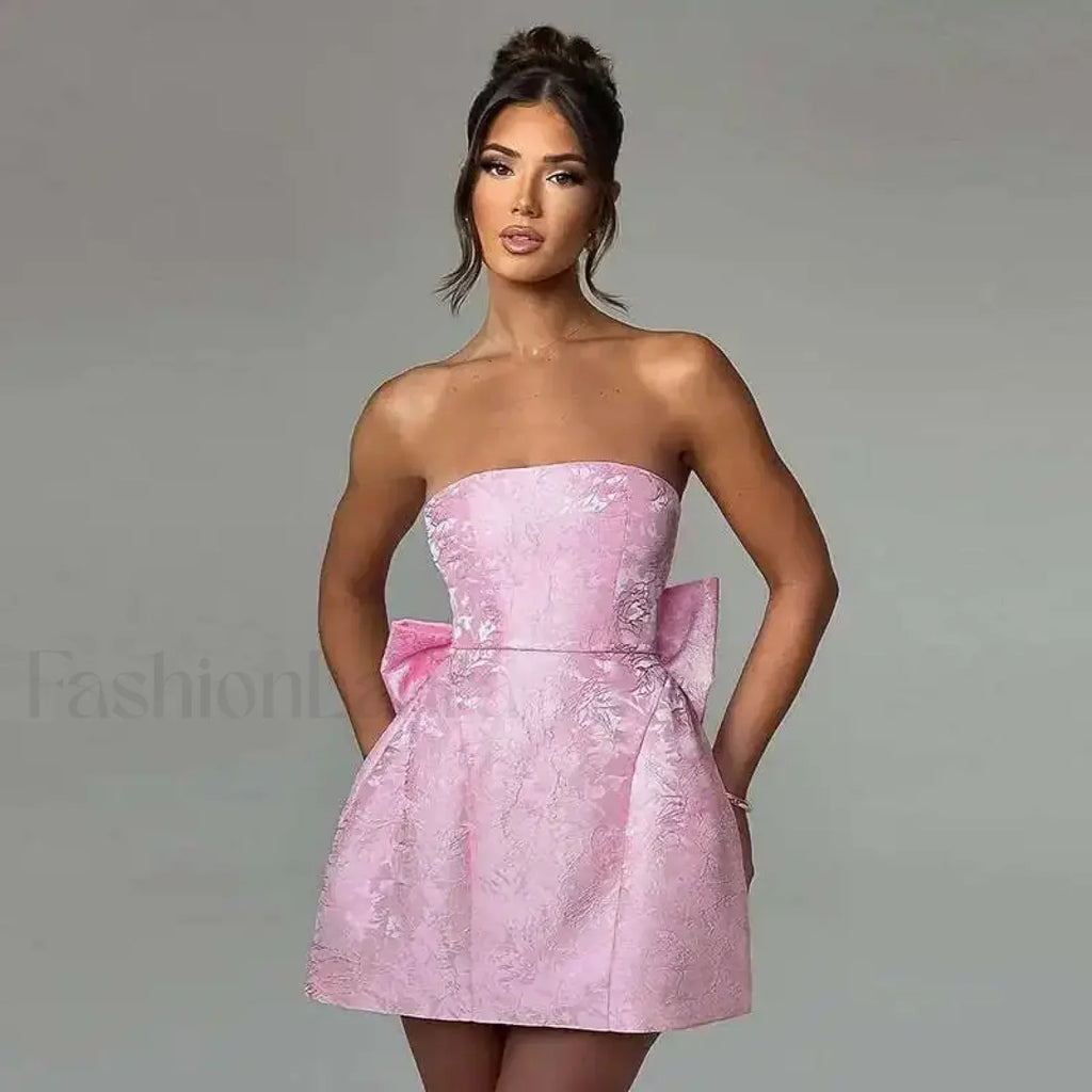 Bow Bandage Mini Dress
