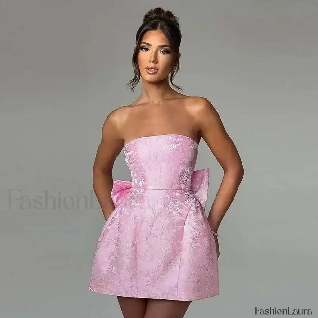 Bow Bandage Party Mini Dress