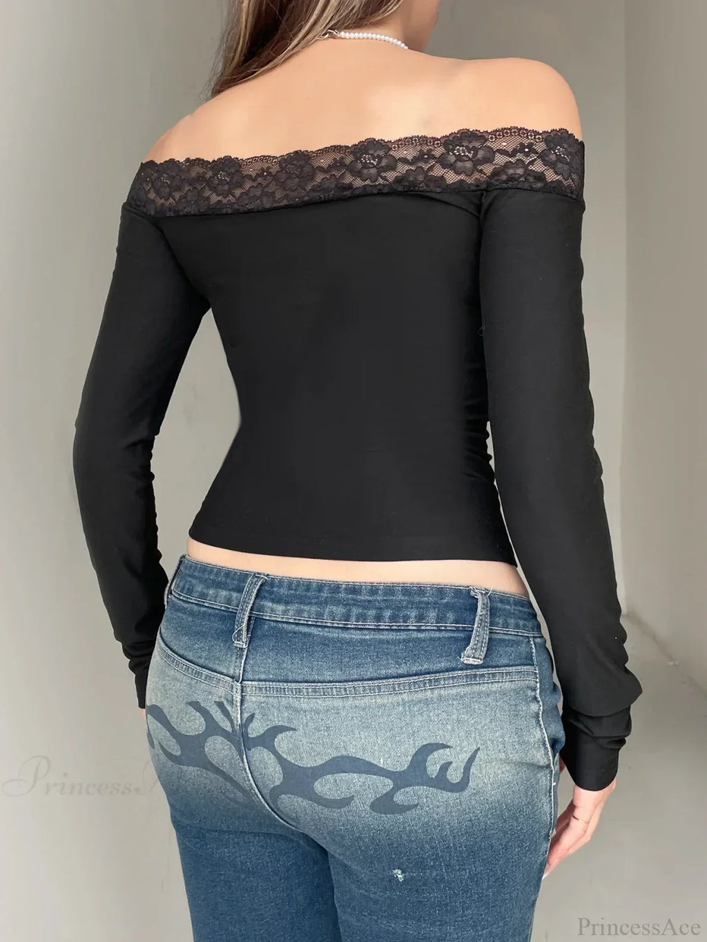 Bow Off-shoulder Knit Top