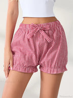 Bow Plaid Dots Bloomer Short