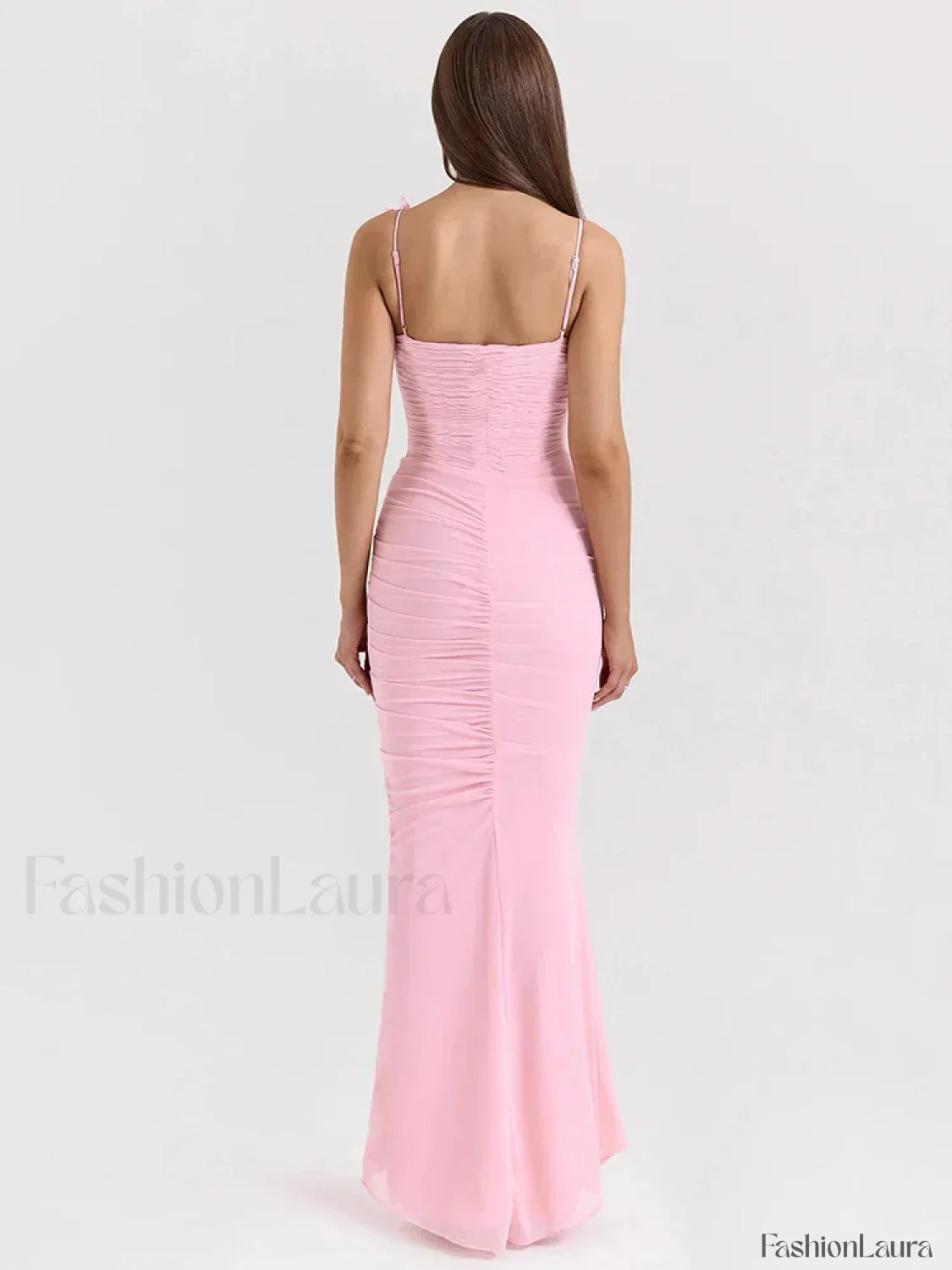 Bow Spaghetti Off Shoulder Maxi Dress