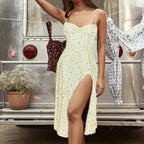 Bow Spaghetti Strap Floral Dress
