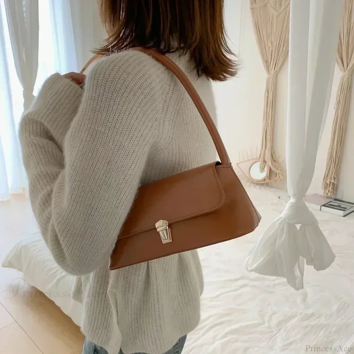 Bow Underarm Shoulder Bag for Women
