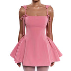 Gardens in Bloom Bow-Tie Mini Dress