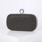 Bridal Crystal Gold Evening Clutch Wristlet