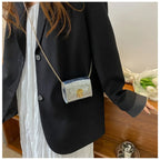 Bright Leather Mini Crossbody Bag