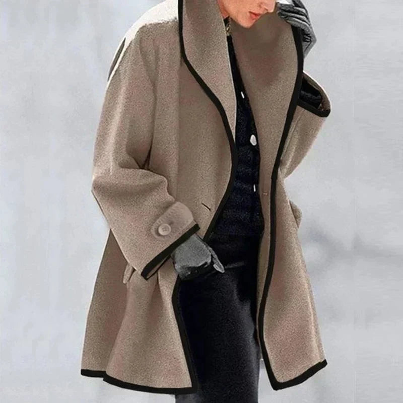 | Warm trench coat in neutral color