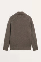 British Style Wool Knit Cardigan
