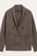 British Style Wool Knit Cardigan