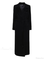 Brown Woolen Lapel Slim Overcoat