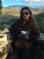 Brown Woolen Short Coat