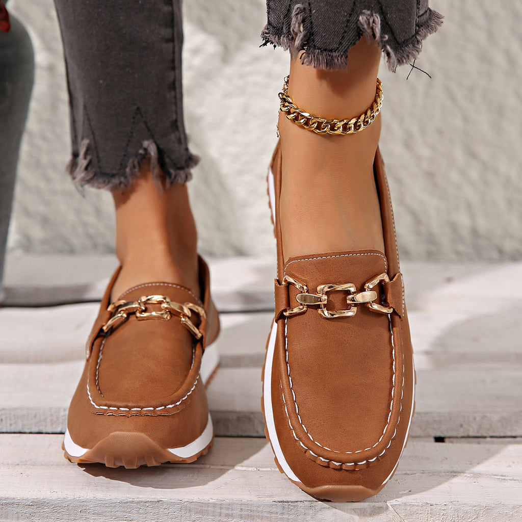 AmyVictoria | Flat Buckle Loafers