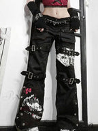 Buckle Strap Halter Trendy Jeans