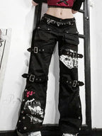 Buckle Strap Halter Trendy Jeans