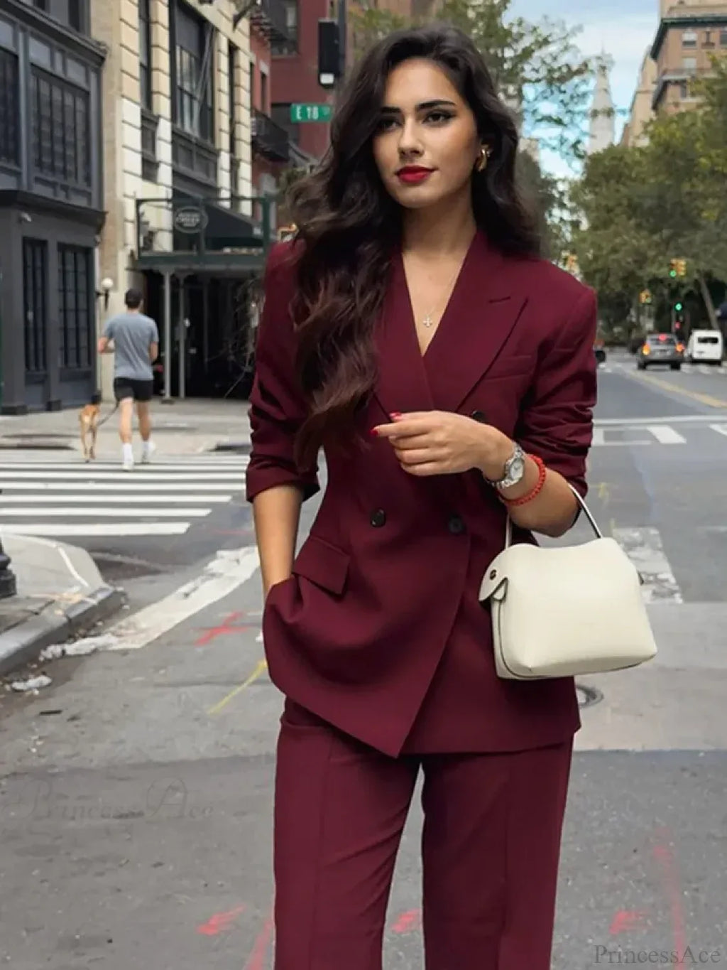 Burgundy Suit Coat