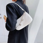 Butterfly Chain PU Leather Travel Shoulder Bag