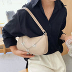 Butterfly Chain PU Leather Travel Shoulder Bag