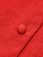 Button-Front Sleeveless Short Dress
