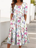 | Floral Midi Dress
