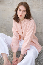 Sophisticated Relaxed Linen Blouse
