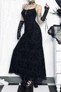 Cross Strap Bodycon Gothic Dress