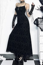 Cross Strap Bodycon Gothic Dress