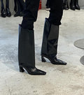 Thick-heeled Middle-heeled Black Women's Shoes With Niche Personality
