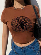 Spider Print Short Sleeve Tee