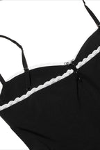 Spaghetti Strap Puff Mini Dress