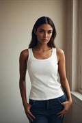 Sexy Scoop Back Bodycon Tank Top