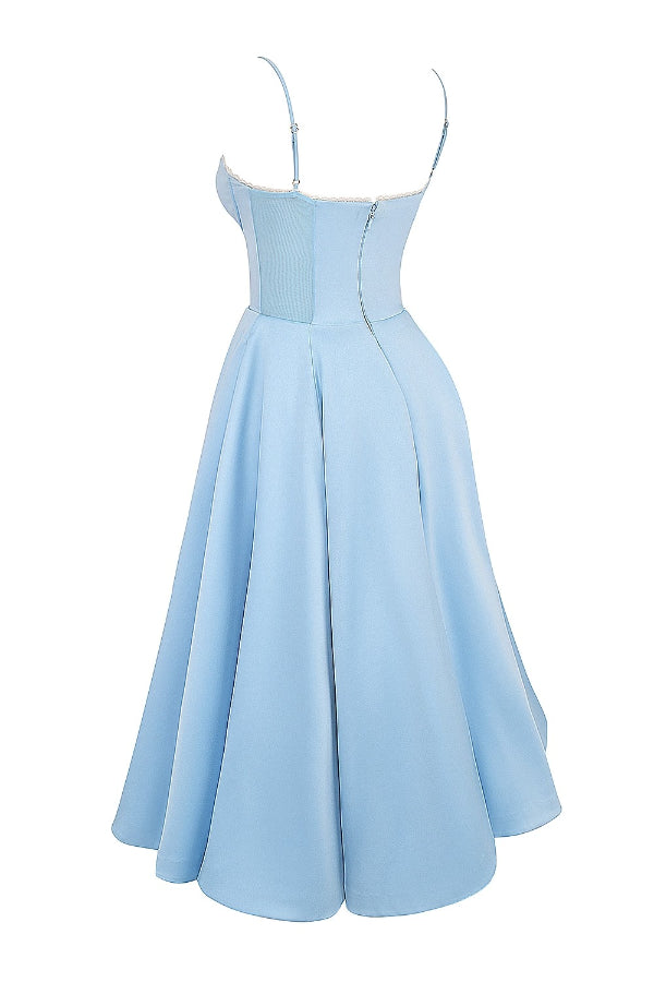 | Strapless V-neck Sleeveless Maxi Dress