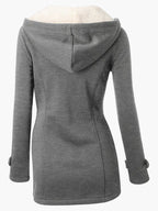 Winter Jackets For Women Hoodie Gray Coat Outerwear