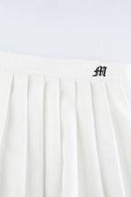 Pleated Anti-Chafe High Waist Pocket Sports Skirt