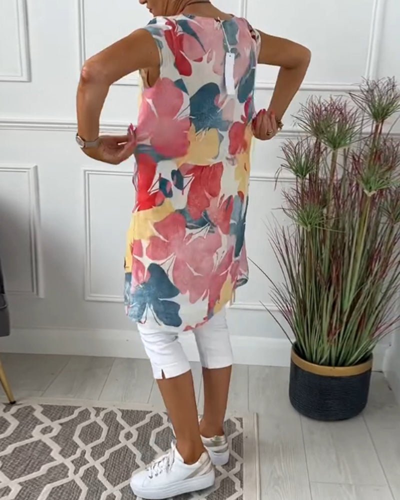 | Casual Floral Blouse