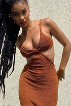 Sexy Bodycon Vacation Knit Maxi Boho Dress