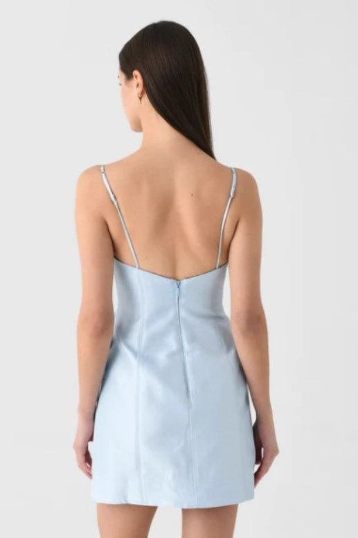 Floral Appliqué Sweetheart Neck Plunging V-Neck Spaghetti Strap Princess Seam Mini Dress