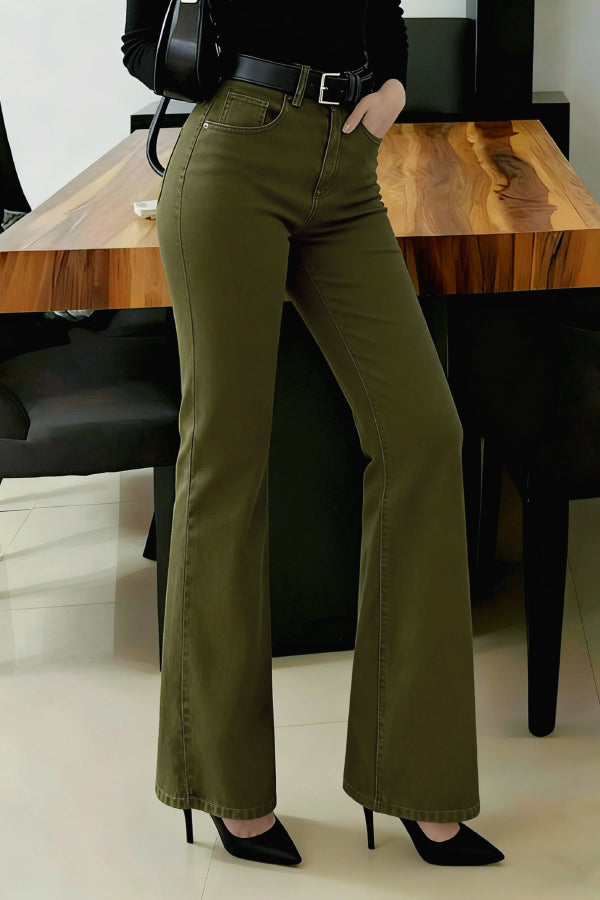 Stylish High-waisted Pockets Casual Women's Jeans