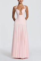 Seraphina Deep V Maxi Dress