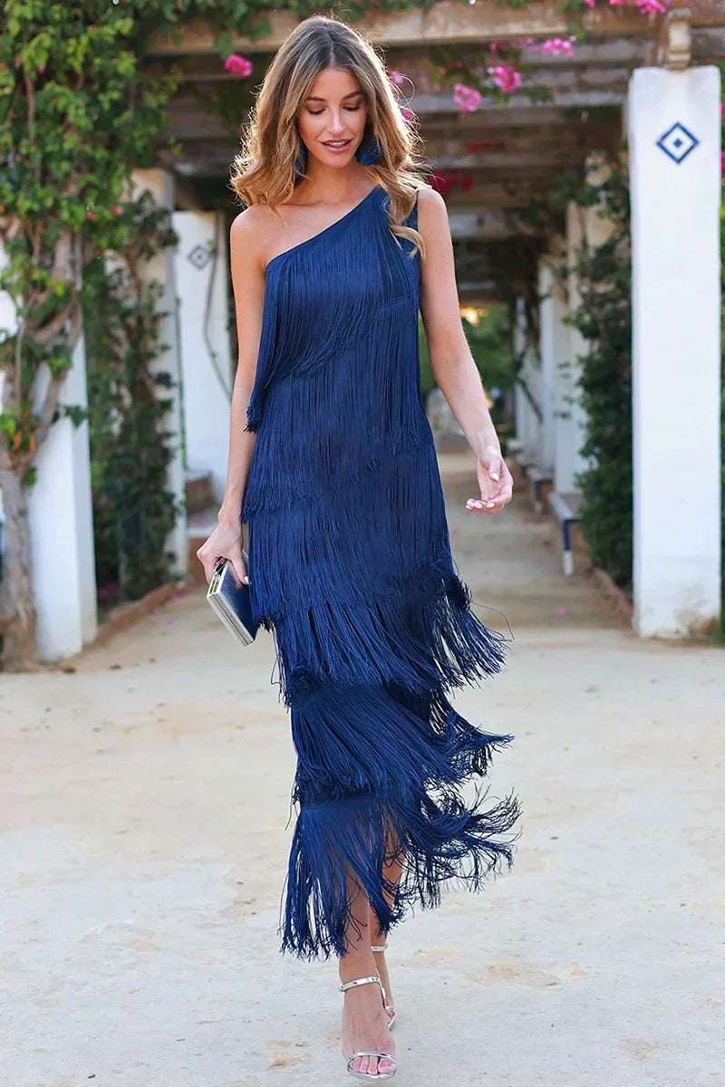 Frida Elevated One Shoulder Dress Occasion Wear