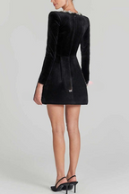 Elisa Exclusive Midi Dress with Puff Sleeves and Belt Statement Occasion Edit