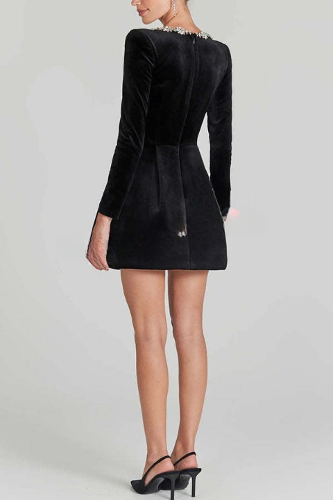 Elisa Exclusive Midi Dress with Puff Sleeves and Belt Statement Occasion Edit
