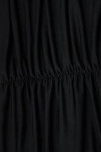 Black Halter Deep V Neck Floral Lace Bodycon Mini Dress Ruched Mini Skirt Set