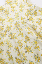 Sexy Backless Halter Floral Midi Dress