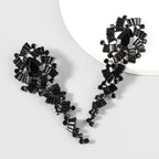 Retro Alloy Acrylic Flower Long Earrings
