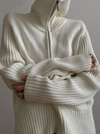 Solid Lapel Neck Splice Cardigan